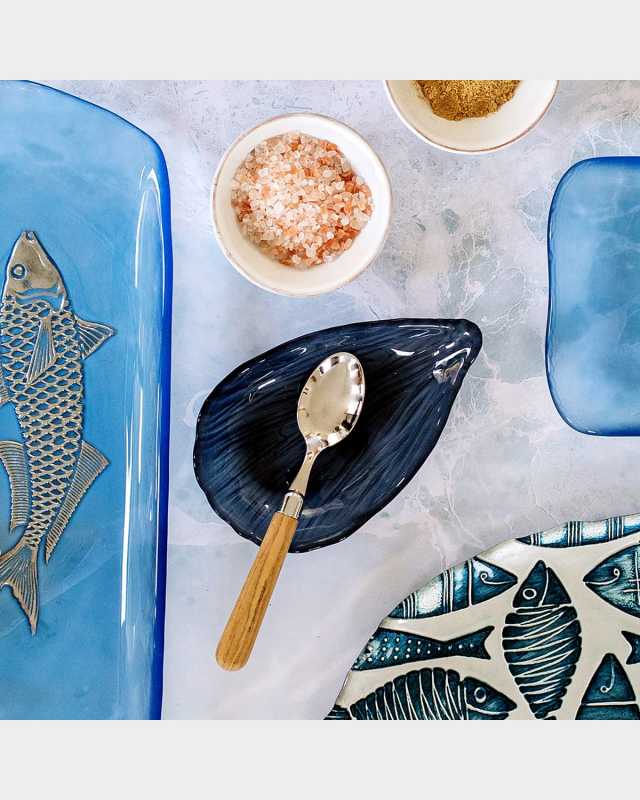 Isola Glass Clam Shell Small Plate